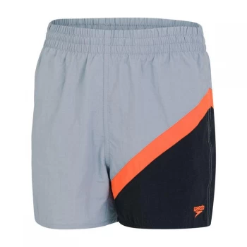 image of Speedo Colourblock Watershorts Boys - Grey/Orange/Blk