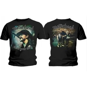 image of Motorhead - Clean Your Clock Colour Mens Small T-Shirt - Black