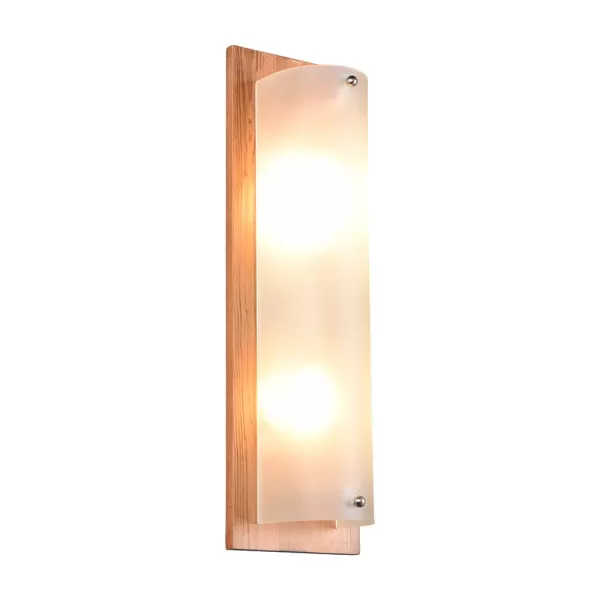 image of Pali Vintage 2 Light Flush Wall Lamp natural finish