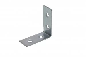 Image of Wickes 38mm Zinc Plated Angle Bracket Pack 4