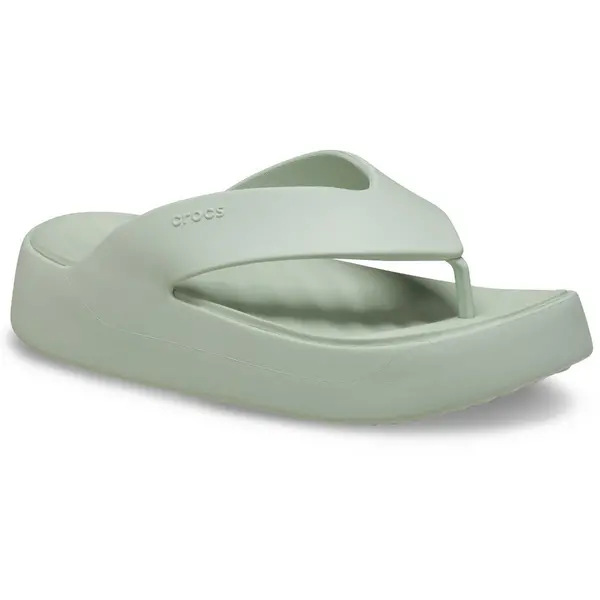 Image of Crocs Womens Getaway Lightweight Platform Flips UK Size 7 (EU 39-40) Plaster CRC497-PLASTR-7