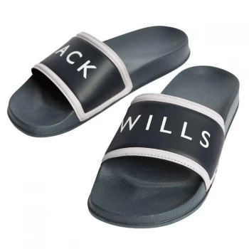 image of Jack Wills Harvey Sliders - Black