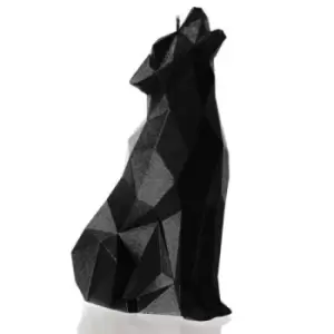 Image of Wolf Candle &ndash; Black Metallic