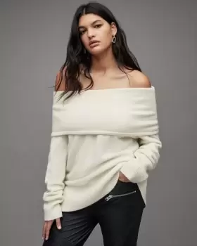Image of AllSaints Lea Off Shoulder Jumper