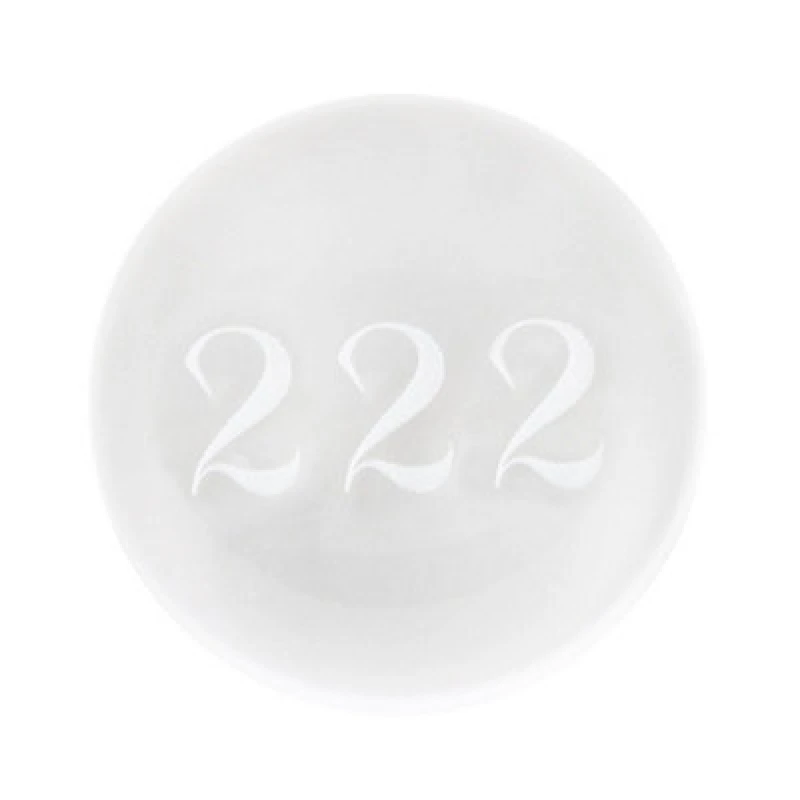Image of Something Different Something Different 222 Angel Number Crystal Ball in Clear Clear One Size Unisex 5063693744632