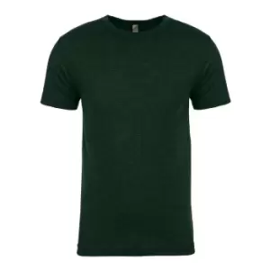 image of Next Level Mens Tri-Blend Crew Neck T-Shirt (3XL) (Forest Green)