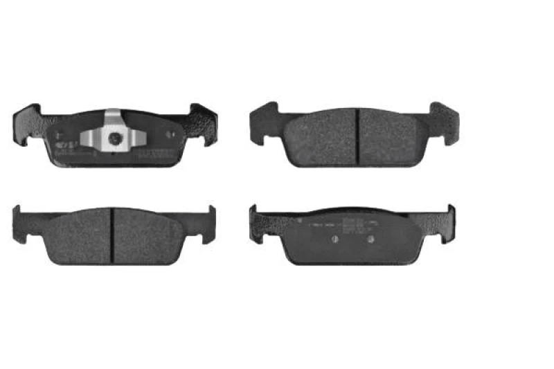 Image of MEYLE 025 257 3817 Brake pad set Front Axle, not prepared for wear warning indicator, Original Quality, with anti-squeak plate Brake Pad Set,disc bra