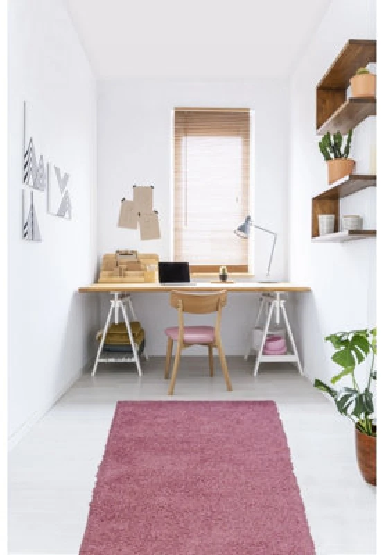 Image of Homemaker Delta Shaggy Runner - Pink Pink 67x200cm