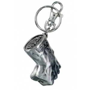 Image of Official Marvel Comics Hulk Fist Pewter Keyring