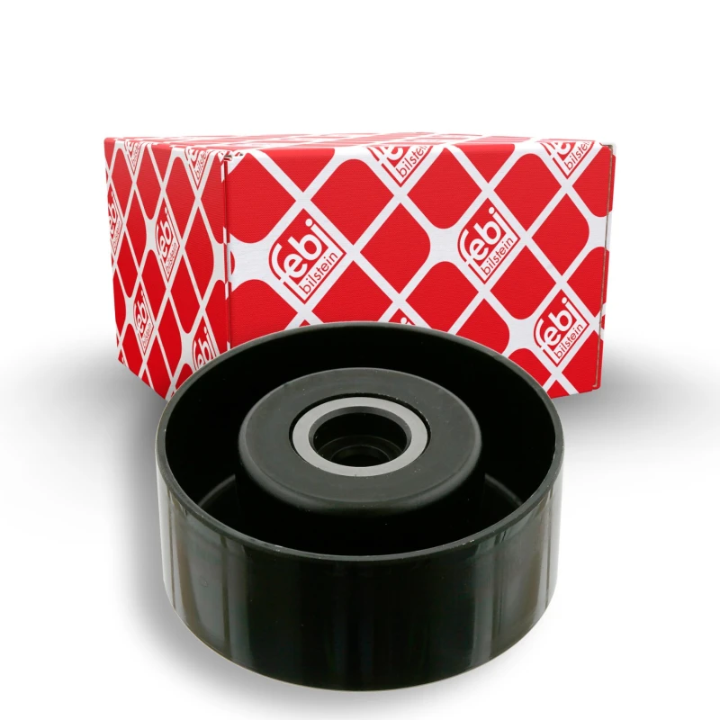 Image of FEBI BILSTEIN 27563 Idler Pulley Metal Deflection/Guide Pulley,v-ribbed belt (312)