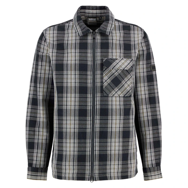 Image of Barbour International Mens Seafileld Overshirt Black BK11 male L