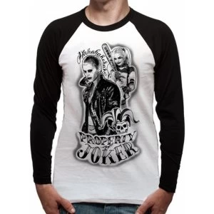 Image of Suicide Squad - Property Of Unisex Small T-Shirt - White