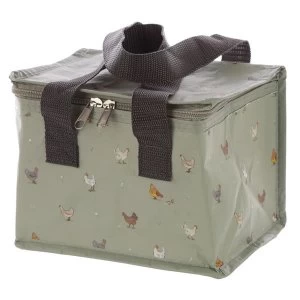 image of Woven Cool Bag Lunch Box - Willow Farm Chicken