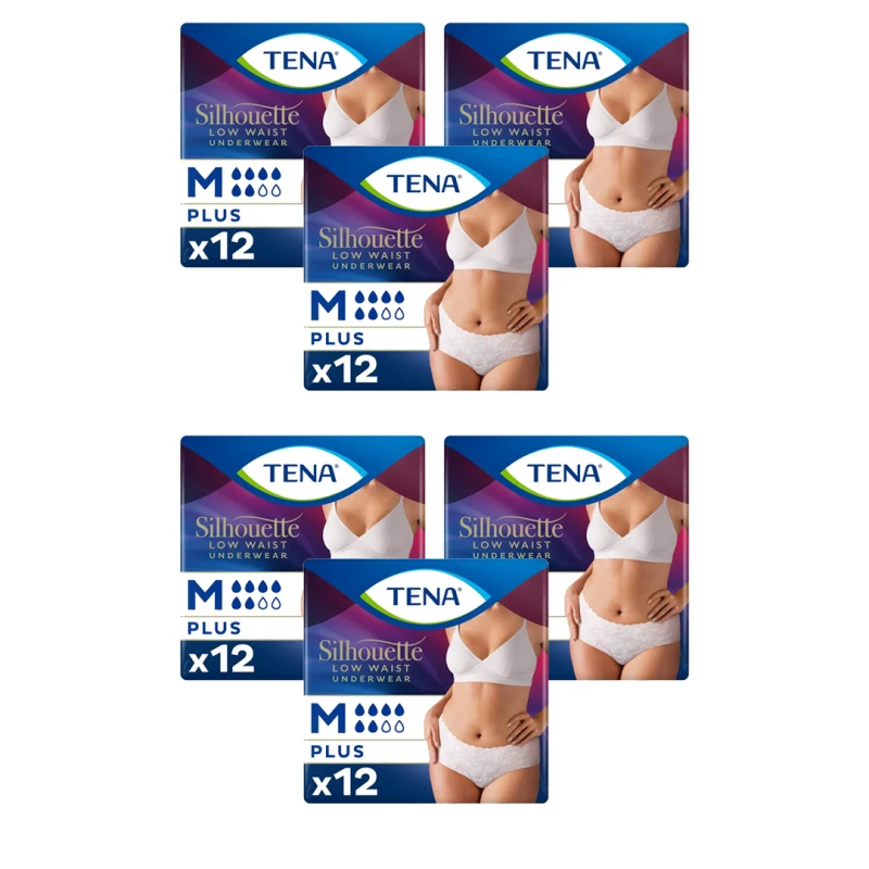 Image of Tena Silhouette Incontinence Pants White Medium 113775700