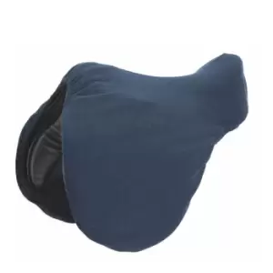 Image of Shires Fleece Saddle Cover - Blue