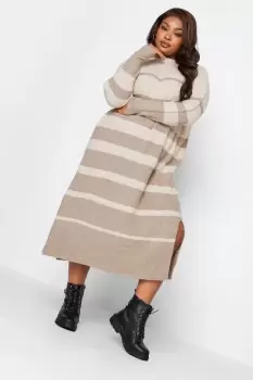 Image of Stripe Print Maxi Jumper Dress