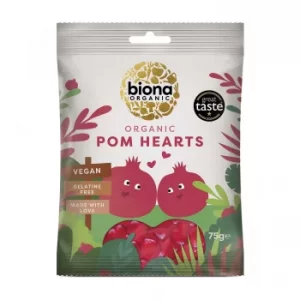 Image of Biona Pomegranate Hearts 75g
