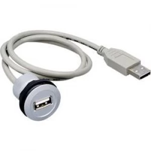 Image of Schlegel RRJ USB USB mounted Socket 2.0 Type A Socket build in USB Type A mounting jack