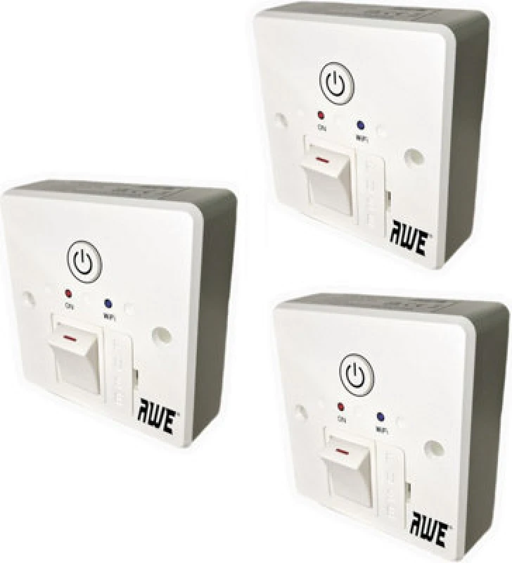Image of Awe 3X 13A Smart WiFi Fused Timer Spur Electric Heating Immersers Towel Rails & Lighting 5Yr Warranty Alexa & Google Voice Control