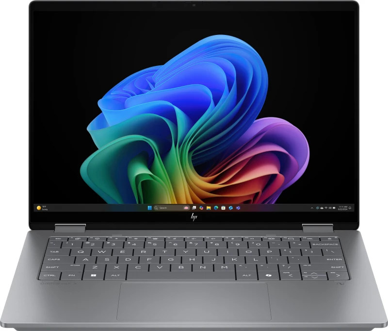 Image of HP OmniBook X Flip 14" Copilot+ Laptop - AMD Ryzen AI 7, 1TB SSD, 16GB RAM - Meteor Silver