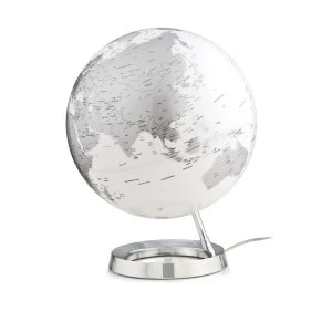 image of Nova Rico Atmosphere 30cm Illuminated Globe - Bright Chrome