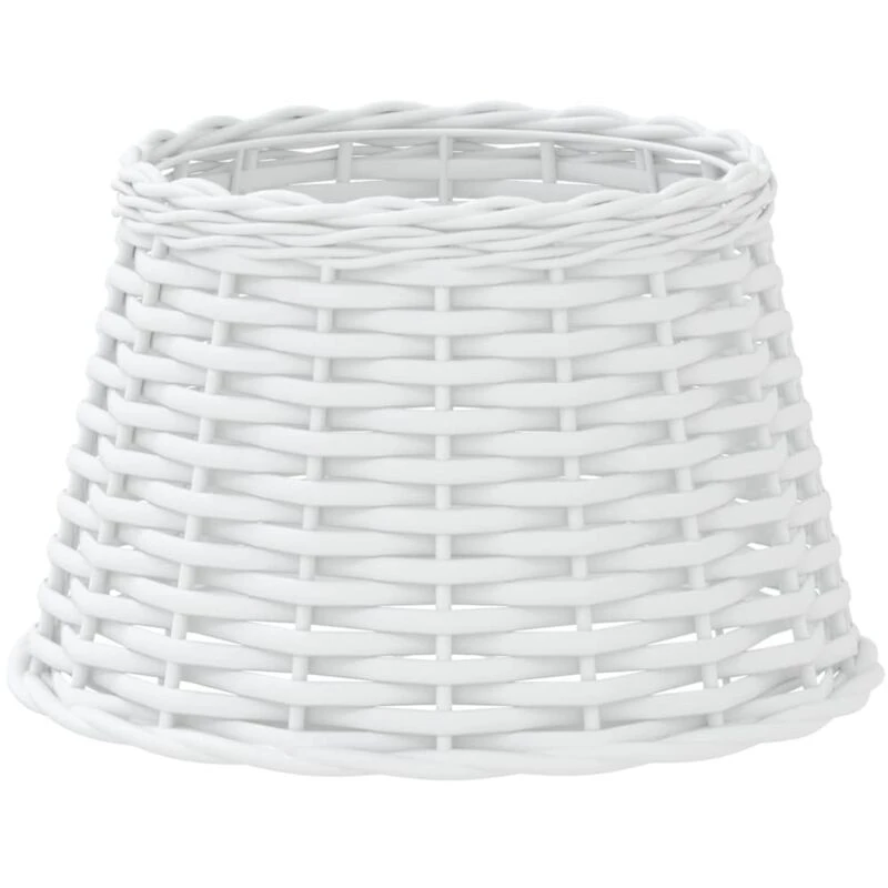 Image of VIDAXL Lamp Shade White Ø38x23cm Wicker Vidaxl 8720845803575