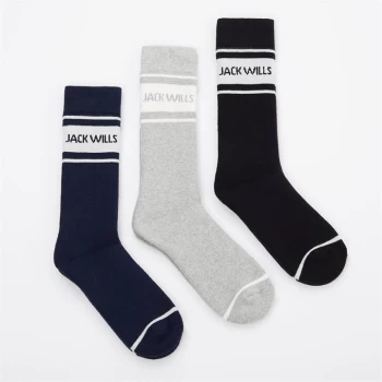 Image of Jack Wills Ski Unisex Multipack Socks 3 Pack - Multi
