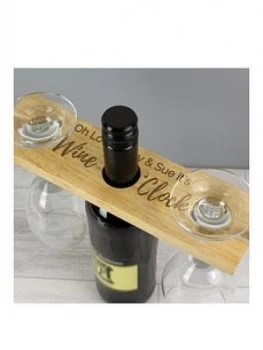 image of Personalised Wine O'Clock Wine Butler