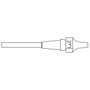 image of Weller T0051325299 XDS 3 Desoldering Tip 1.0 x 2.3 Length 10.5mm