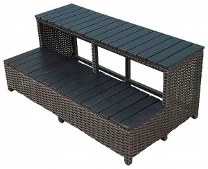Image of Canadian Spa Wicker Spa Steps 86"