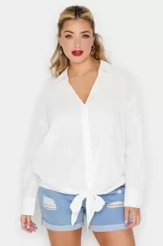Image of Tie Hem Shirt