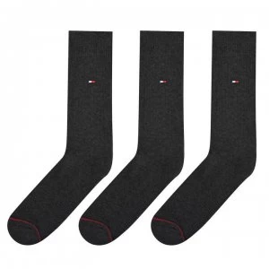Image of Tommy Bodywear Sports 3 Pack Mens Crew Socks - Grey