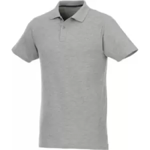 image of Elevate Mens Helios Short Sleeve Polo Shirt (S) (Heather Grey)