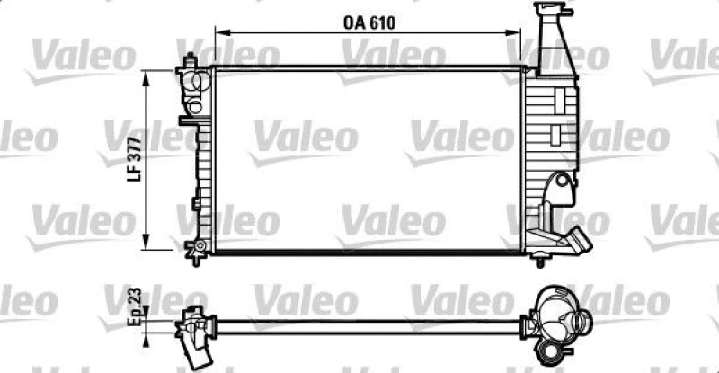 Image of Engine radiator VALEO 732563