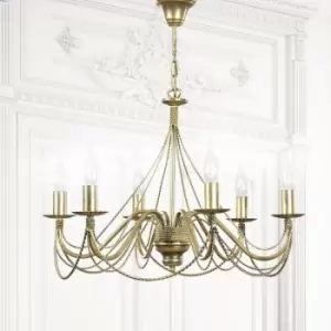 Image of Emibig Tori Gold Multi Arm Chandelier 5x E14