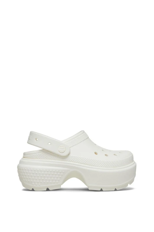 Image of Crocs Unisex Stomp Clogs Chalk W6/M5