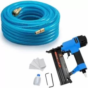 image of Monzana Pneumatic Hose Set Fabric Lining Tool Air Garage Workshop Home 20m Druckluftschlauch + Tacker (de)