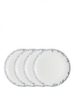 Image of Monsoon Denby Fleur Set Of 4 Dinner Plates