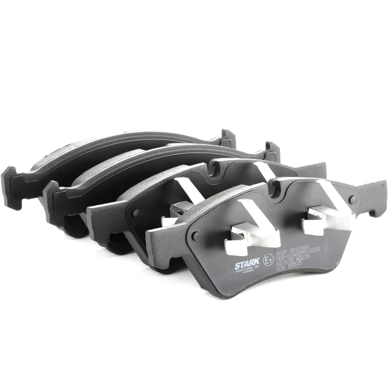 Image of STARK SKBP-0010368 Brake pad set Front Axle, prepared for wear warning indicator, with piston clip Brake Pad Set,disc brake (402)