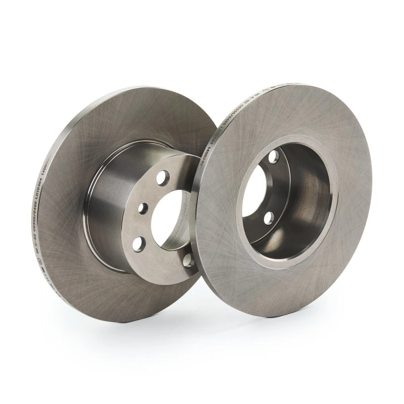 Image of RIDEX 82B0957 Brake disc Front Axle, solid, Cast Iron, Uncoated, Untreated, without bolts/screws Cast Iron Brake Disc (82)