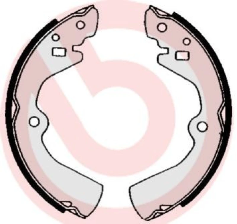 Image of BREMBO Brake Shoe Set BREMBO S 56 516