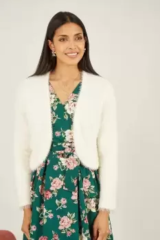 Image of Ivory Eyelash Knit Bolero