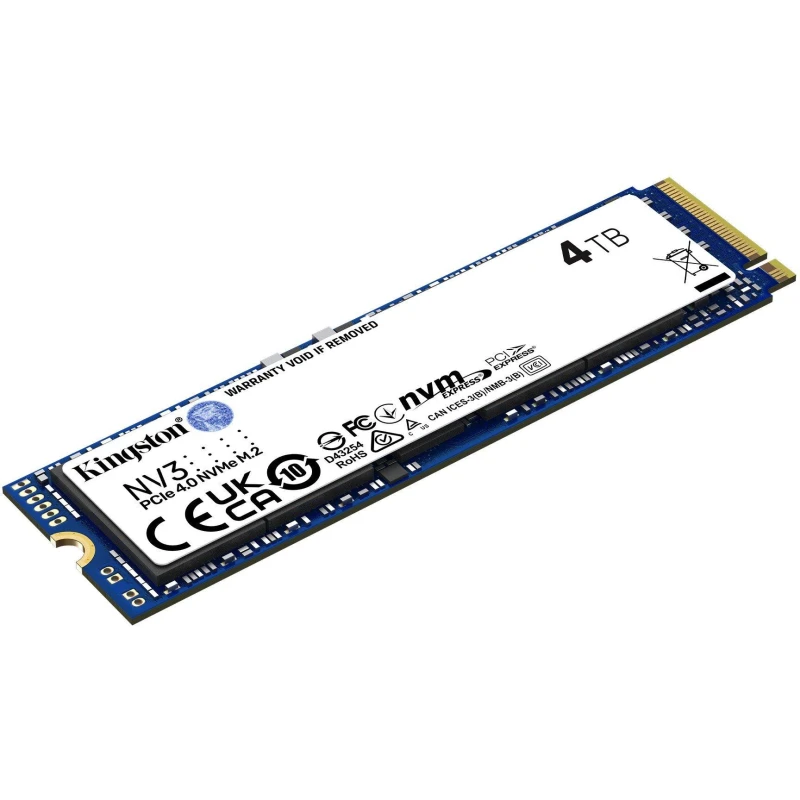 Image of Kingston Technology 4TB SSD - 4000G NV3 M.2 2280 NVMe Black unisex One Size