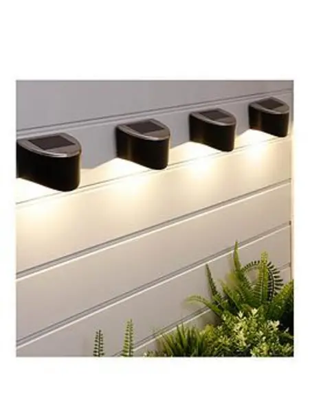 Image of Streetwize Urbane Solar Fence Lights - Size 28x9.5x6.5