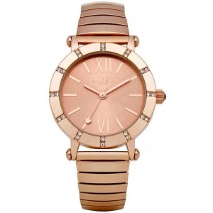 Lipsy Ladies Rose Gold Expander Strap Watch