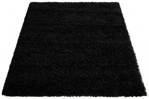 Image of Jazz Shaggy Rug - 120x170cm - Black.