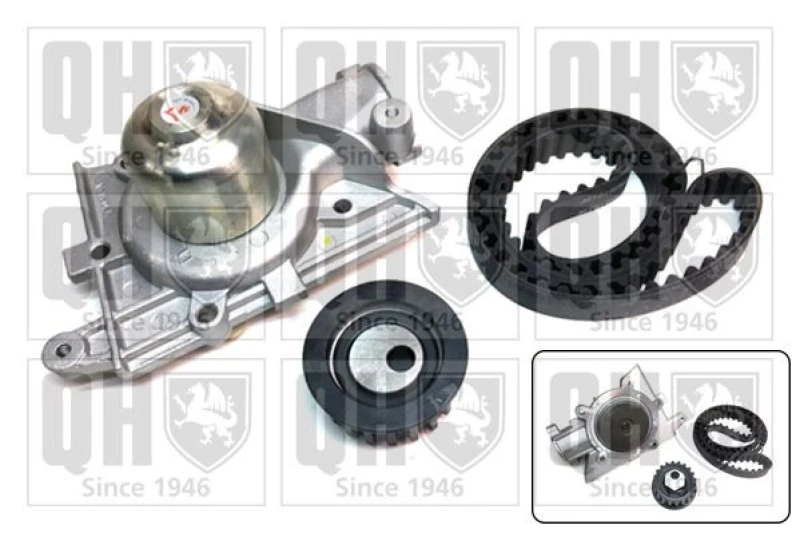 Image of QUINTON HAZELL Water pump and timing belt kit QUINTON HAZELL QBPK1290