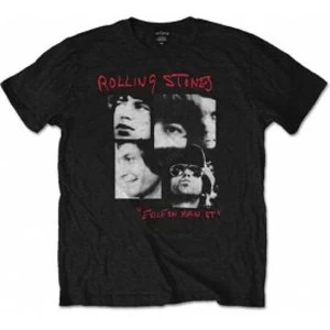 Image of Rolling Stones Photo Exile Black Mens T Shirt: Large