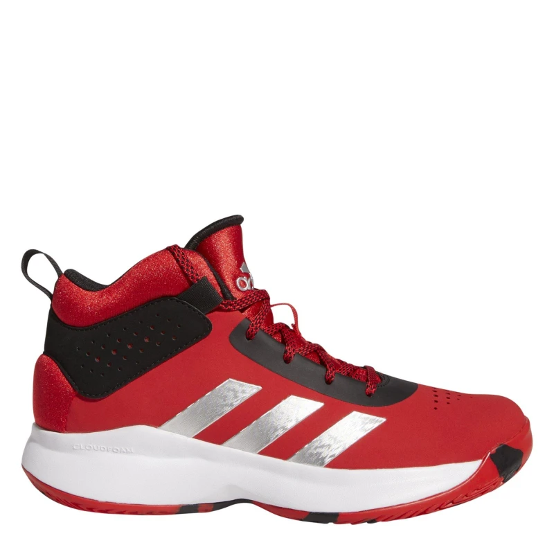 Image of adidas Kids CrossEmUp5 Basketball Trainers Red/Slv/Blk unisex 1 (33)