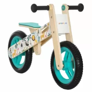 image of Homcom Kids Balance Bike W/ Adjustable Seat, White